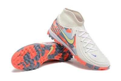 Nike Phantom Luna 2 Elite TF Football Shoes - White/Pink/Yellow
