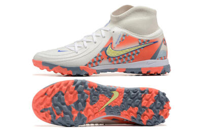 Nike Phantom Luna 2 Elite TF Football Shoes - White/Pink/Yellow