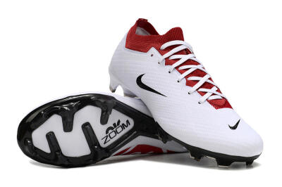 Nike Air Zoom Mercurial Vapor 15 Elite FG Football Boots - White/Black/Red