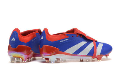 Adidas Predator Elite Foldover Tongue FG Football Boots - Blue/White/Red