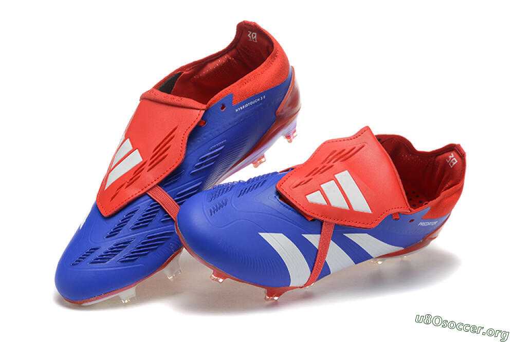 Adidas Predator Elite Foldover Tongue FG Football Boots - Blue/White/Red 7