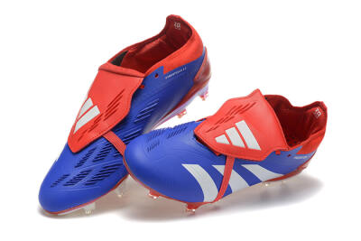 Adidas Predator Elite Foldover Tongue FG Football Boots - Blue/White/Red