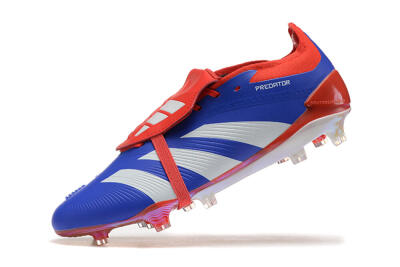 Adidas Predator Elite Foldover Tongue FG Football Boots - Blue/White/Red