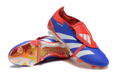 Adidas Predator Elite Foldover Tongue FG Football Boots - Blue/White/Red