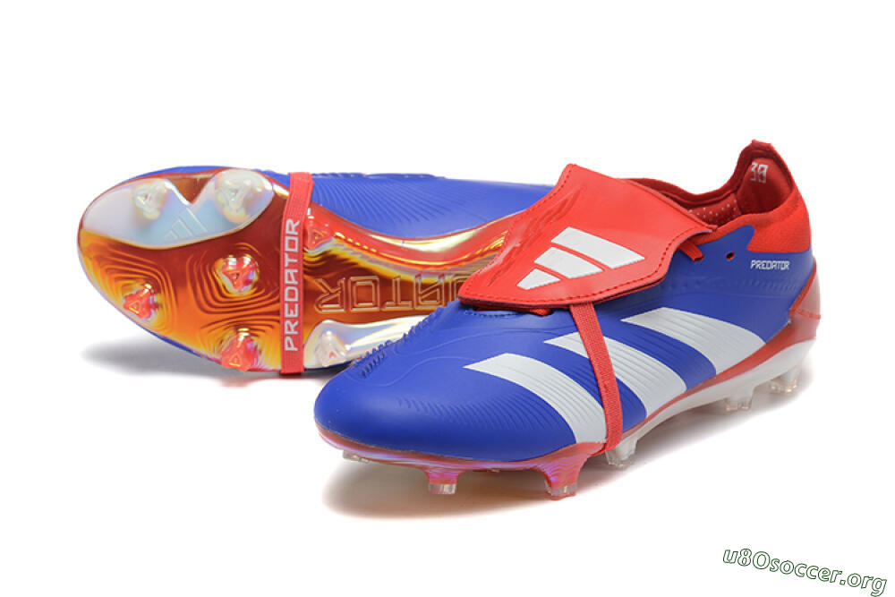 Adidas Predator Elite Foldover Tongue FG Football Boots - Blue/White/Red 0