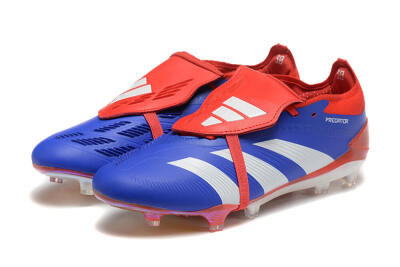 Adidas Predator Elite Foldover Tongue FG Football Boots - Blue/White/Red