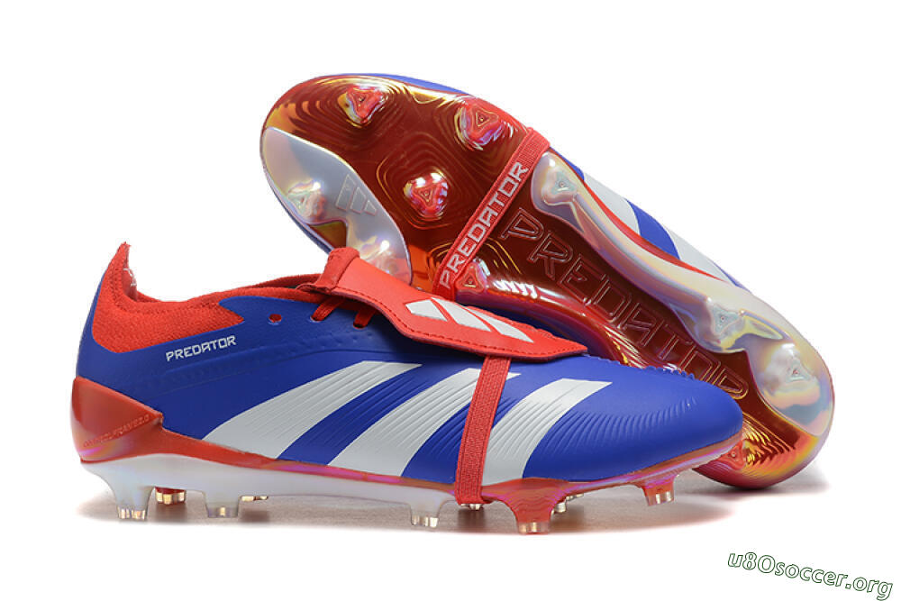 Adidas Predator Elite Foldover Tongue FG Football Boots - Blue/White/Red 2