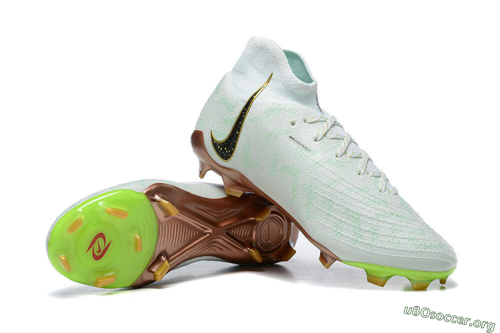 Nike Phantom Luna Elite United Golden Pack FG Football Boots - Jade/Black/Gold 4