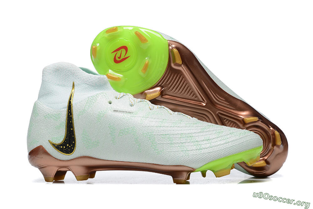 Nike Phantom Luna Elite United Golden Pack FG Football Boots - Jade/Black/Gold 2