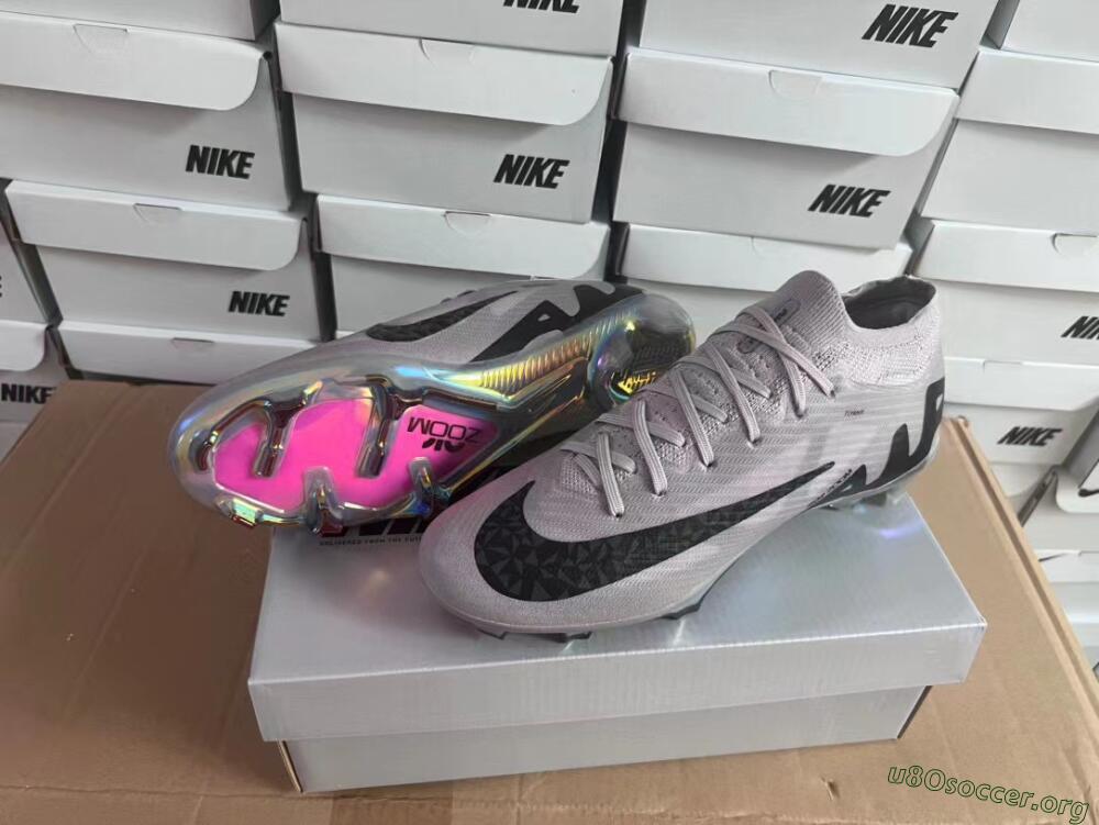 Nike Air Zoom Mercurial Vapor 15 Elite FG Football Boots - Grey/Black/Gold
