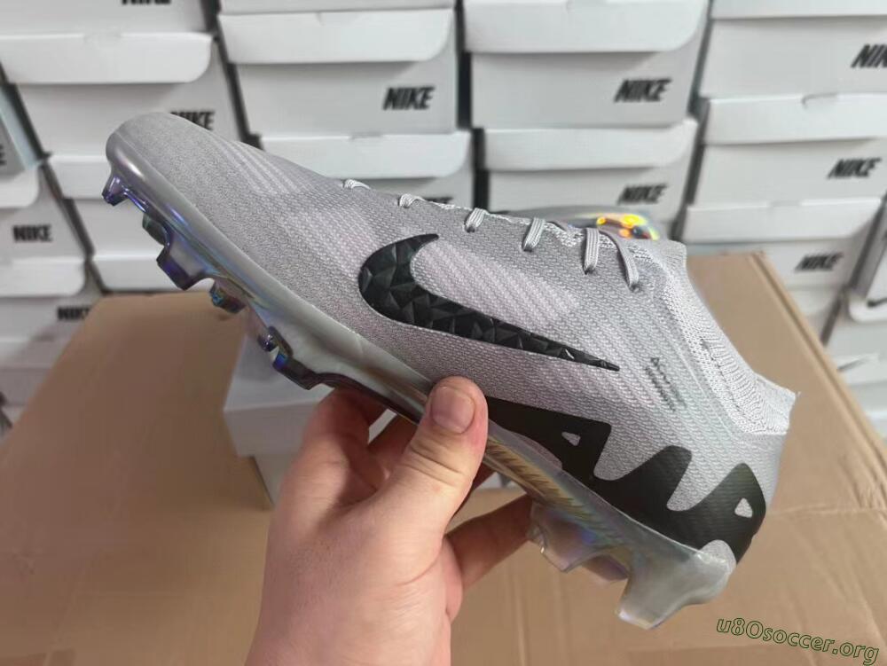 Nike Air Zoom Mercurial Vapor 15 Elite FG Football Boots - Grey/Black/Gold