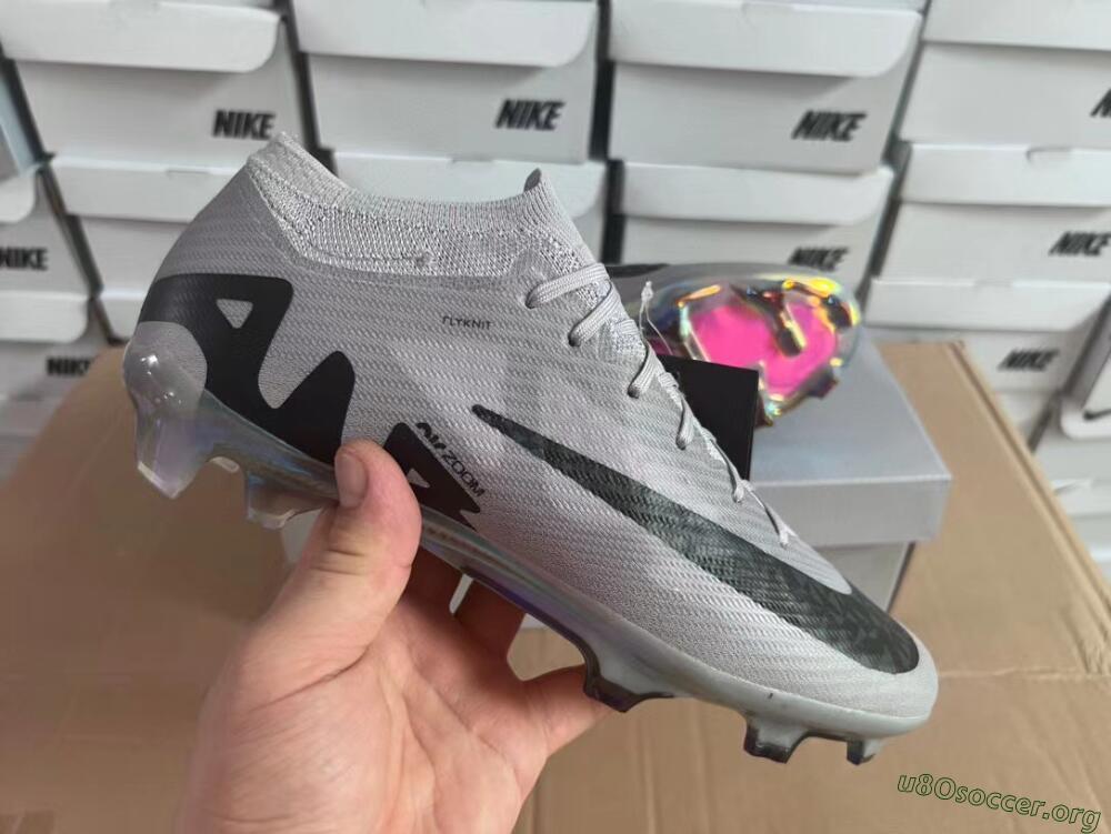 Nike Air Zoom Mercurial Vapor 15 Elite FG Football Boots - Grey/Black/Gold