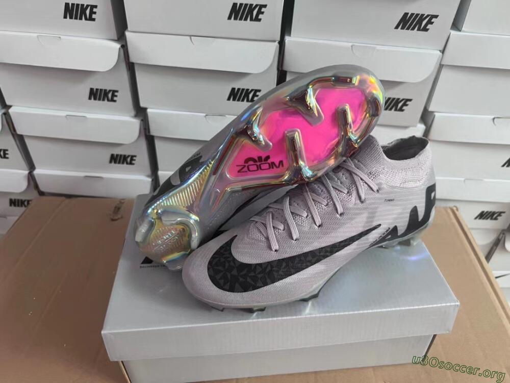 Nike Air Zoom Mercurial Vapor 15 Elite FG Football Boots - Grey/Black/Gold