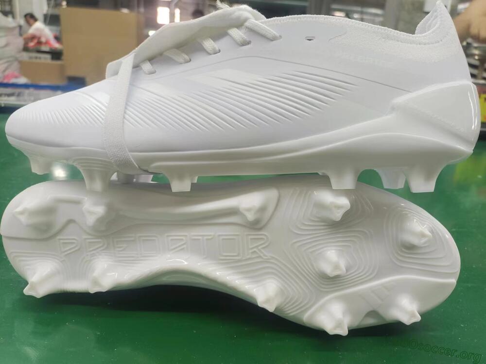 Adidas Predator Elite Foldover Tongue FG Football Boots - White/Beige
