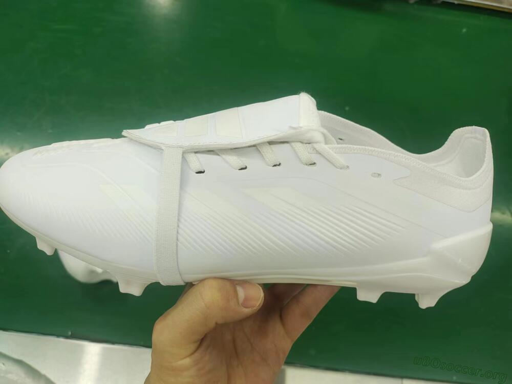 Adidas Predator Elite Foldover Tongue FG Football Boots - White/Beige