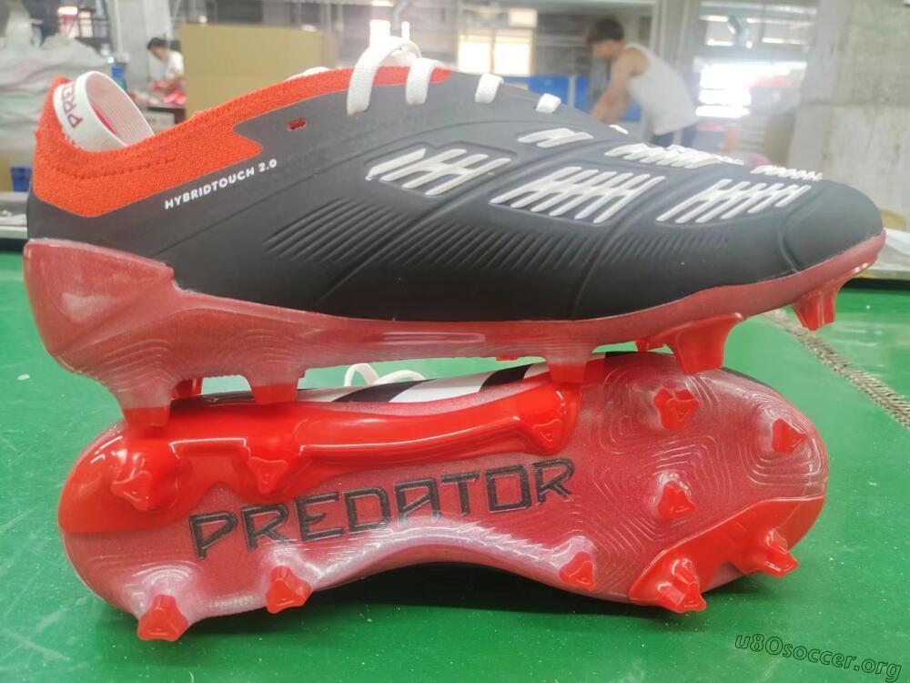 Adidas Predator Elite Foldover Tongue FG Football Boots - Black/White/Red