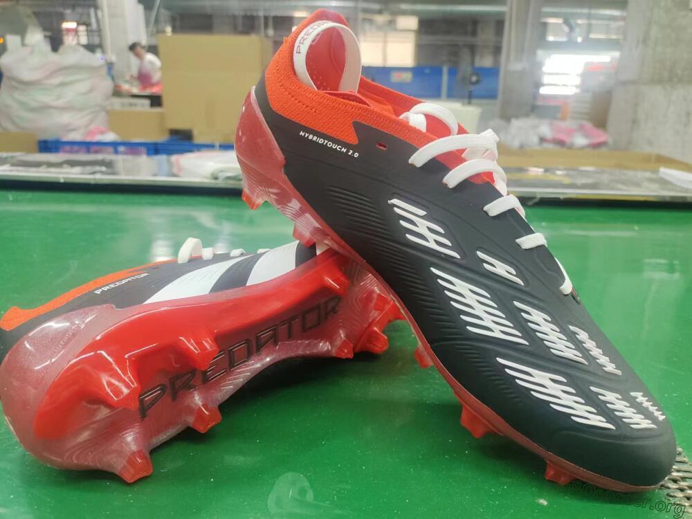 Adidas Predator Elite Foldover Tongue FG Football Boots - Black/White/Red