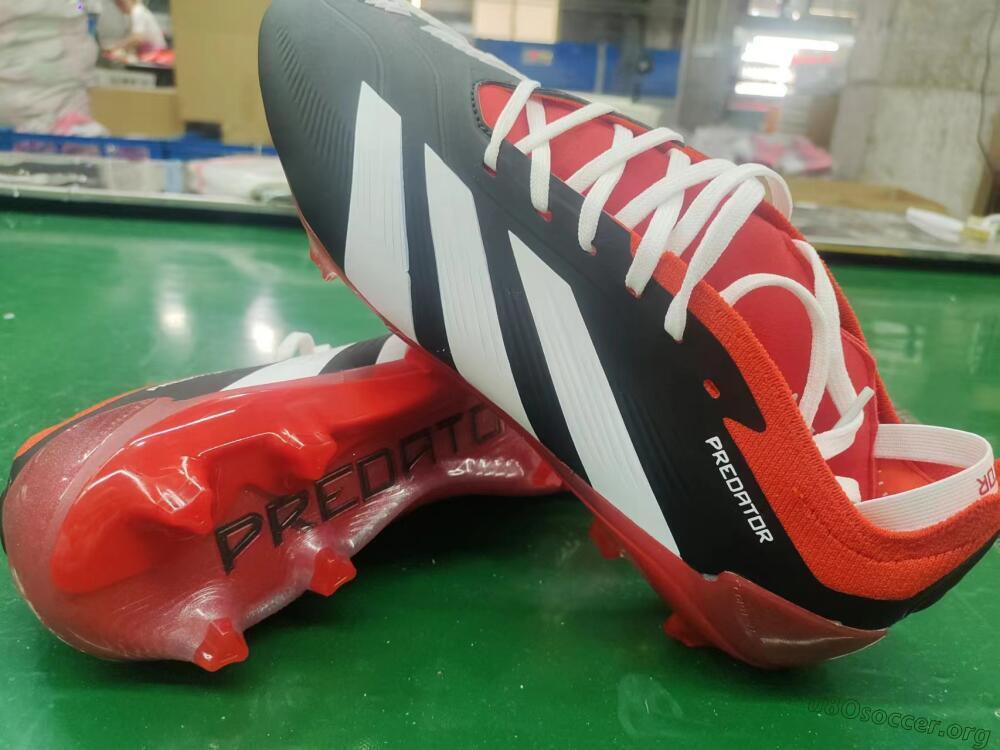 Adidas Predator Elite Foldover Tongue FG Football Boots - Black/White/Red