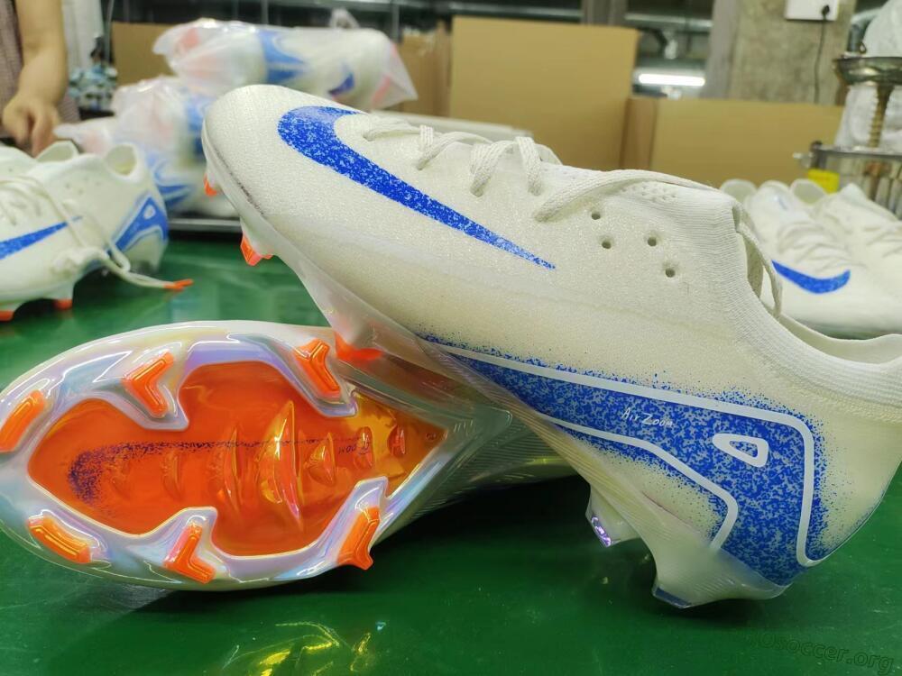 Nike Air Zoom Mercurial Vapor 16 Elite FG Football Boots - Beige/Blue/Orange