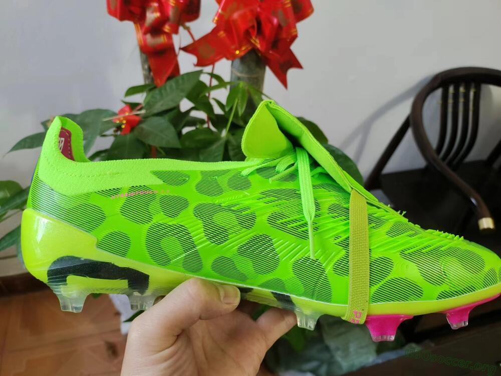 Adidas Predator Elite Foldover Tongue FG Football Boots - Green/Pink/Purple/Yellow