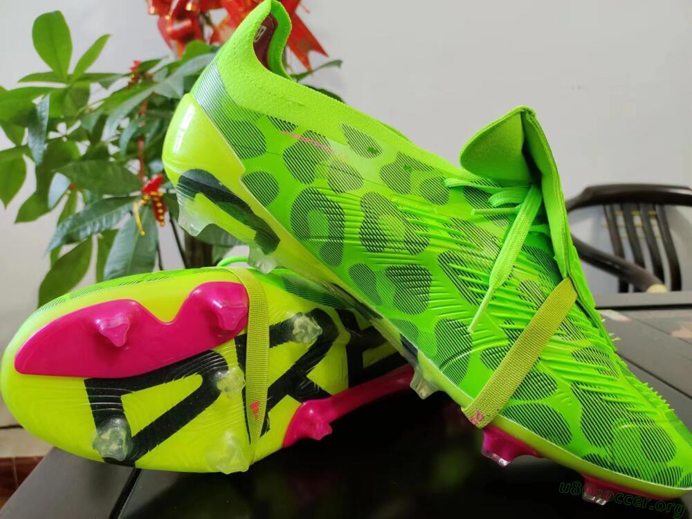 Adidas Predator Elite Foldover Tongue FG Football Boots - Green/Pink/Purple/Yellow