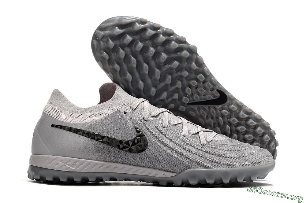 Nike Phantom GX 2 Elite TF Football Shoes - Grey/Black 2