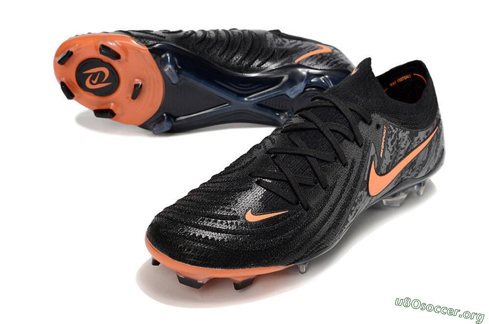 Nike Phantom Luna Elite NU FG Football Boots - Black/Grey/Orange 0