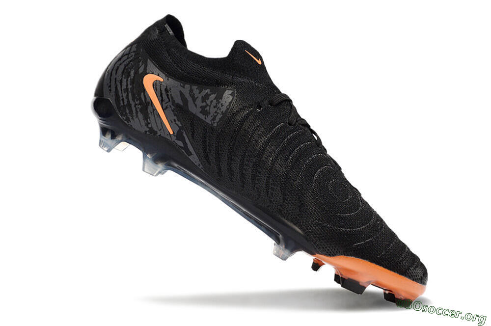 Nike Phantom Luna Elite NU FG Football Boots - Black/Grey/Orange 4