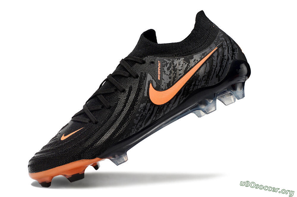 Nike Phantom Luna Elite NU FG Football Boots - Black/Grey/Orange 5