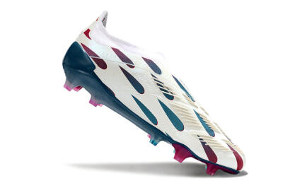 Adidas Predator 24 Elite Laceless FG Football Boots - Beige/Blue/Red