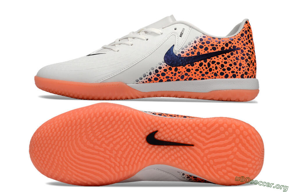 Nike Phantom GX 2 Acad LV8 IC Football Shoes - White/Blue/Orange 1