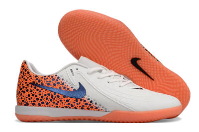 Nike Phantom GX 2 Acad LV8 IC Football Shoes - White/Blue/Orange