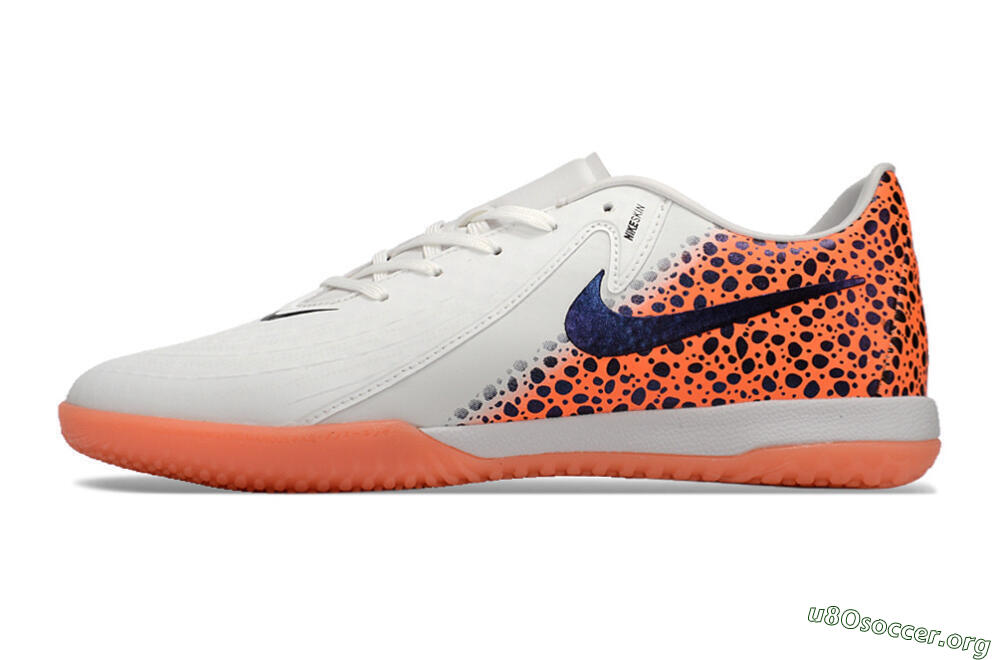 Nike Phantom GX 2 Acad LV8 IC Football Shoes - White/Blue/Orange 3