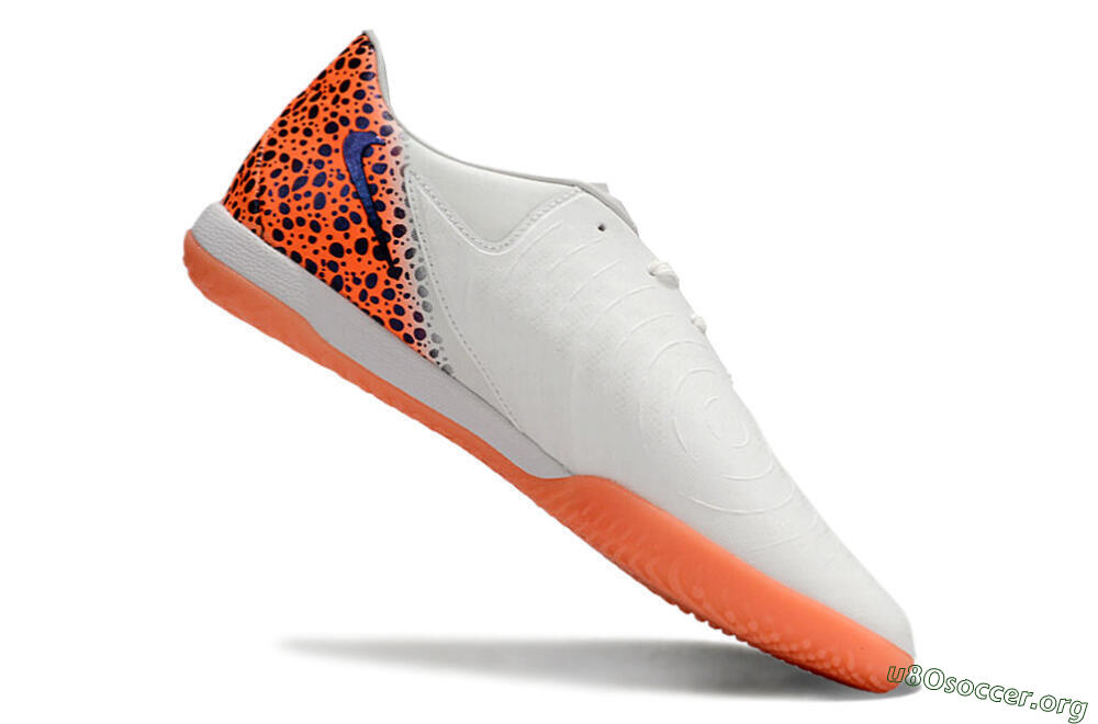 Nike Phantom GX 2 Acad LV8 IC Football Shoes - White/Blue/Orange 4