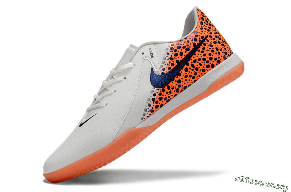 Nike Phantom GX 2 Acad LV8 IC Football Shoes - White/Blue/Orange 5