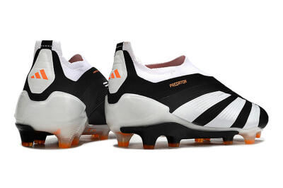 Adidas Predator 24 Elite Laceless FG Football Boots - Black/White/Orange
