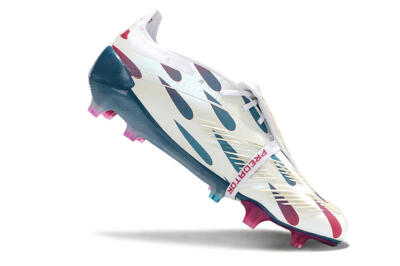 Adidas Predator Elite Foldover Tongue FG Football Boots - White/Blue/Red