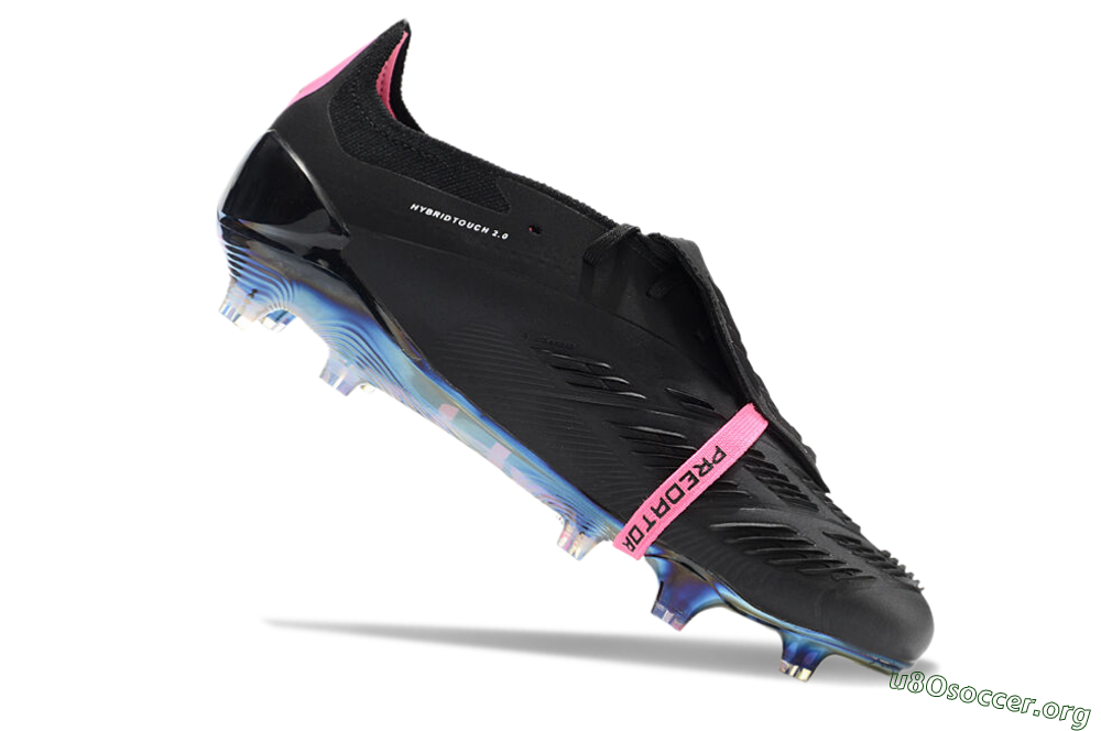 Adidas Predator Elite Foldover Tongue FG Football Boots - Black/Pink/Gold 4