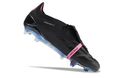 Adidas Predator Elite Foldover Tongue FG Football Boots - Black/Pink/Gold
