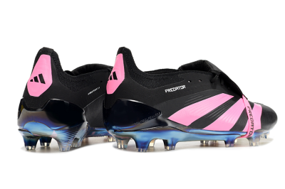 Adidas Predator Elite Foldover Tongue FG Football Boots - Black/Pink/Gold