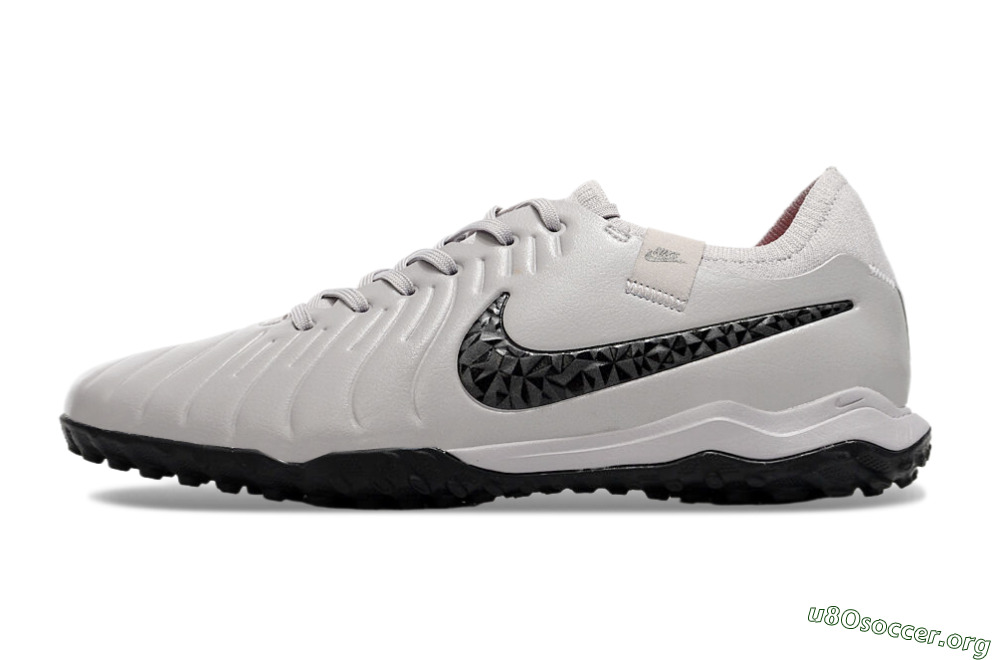 Nike Tiempo Legend 10 Pro TF Football Shoes - Grey/Black/Pink 3