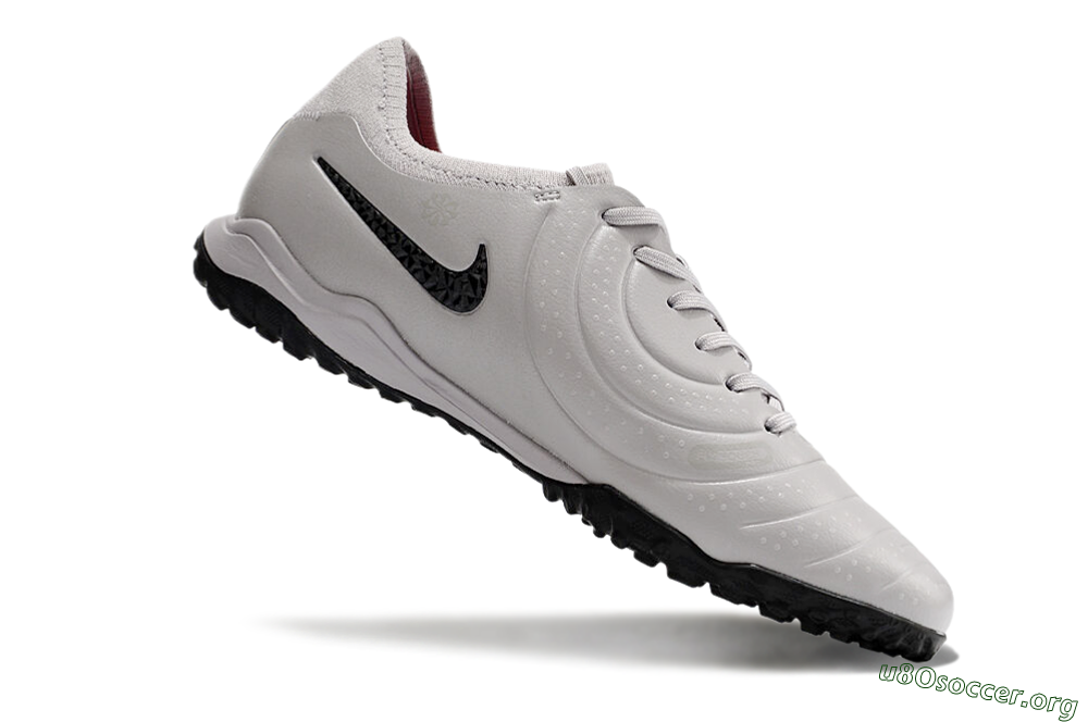 Nike Tiempo Legend 10 Pro TF Football Shoes - Grey/Black/Pink 4
