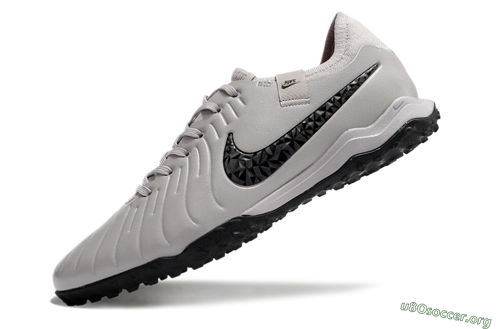 Nike Tiempo Legend 10 Pro TF Football Shoes - Grey/Black/Pink 5