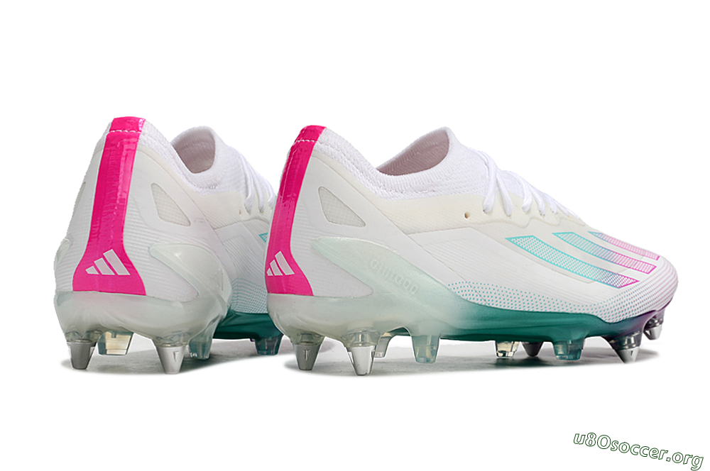 Adidas X Crazyfast.1 SG Football Boots - White/Purple/Jade 6