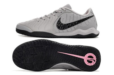 Nike Tiempo Legend 10 Academy IC Football Shoes - Grey/Black/Pink