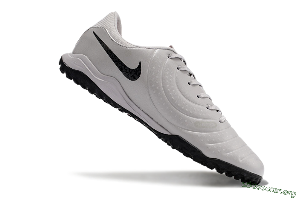 Nike Tiempo Legend 10 Academy TF Football Shoes - Grey/Black/Pink 4