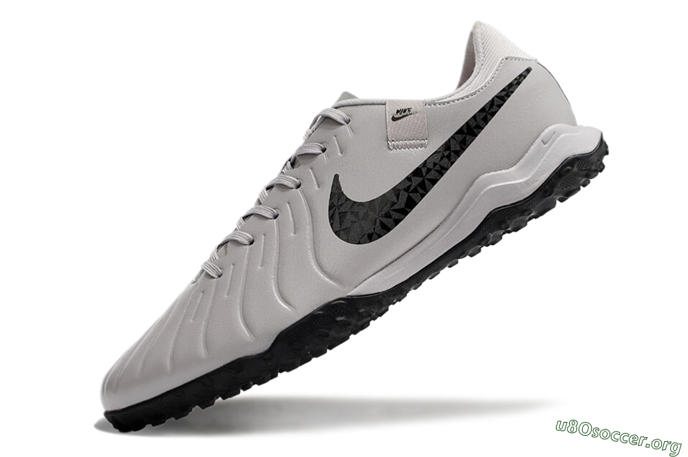 Nike Tiempo Legend 10 Academy TF Football Shoes - Grey/Black/Pink 5