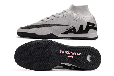 Nike Air Zoom Mercurial Superfly 9 Elite IC Football Shoes - Grey/Black/Pink