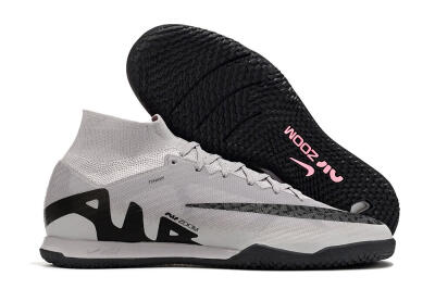 Nike Air Zoom Mercurial Superfly 9 Elite IC Football Shoes - Grey/Black/Pink