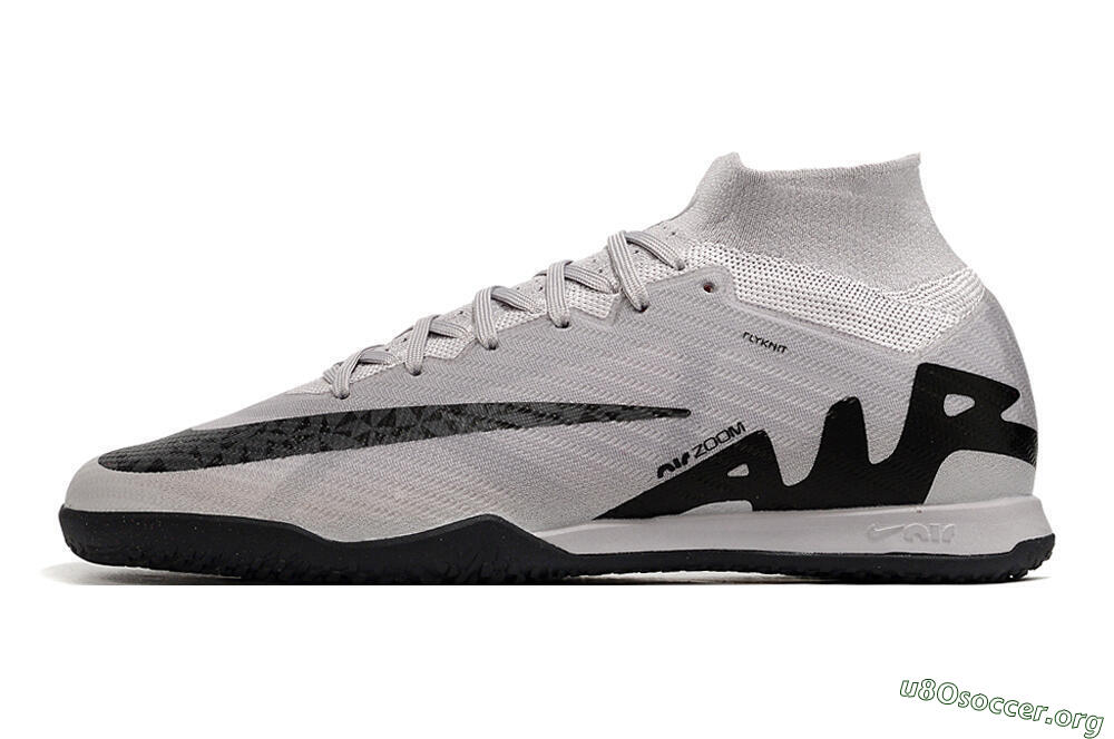Nike Air Zoom Mercurial Superfly 9 Elite IC Football Shoes - Grey/Black/Pink 3